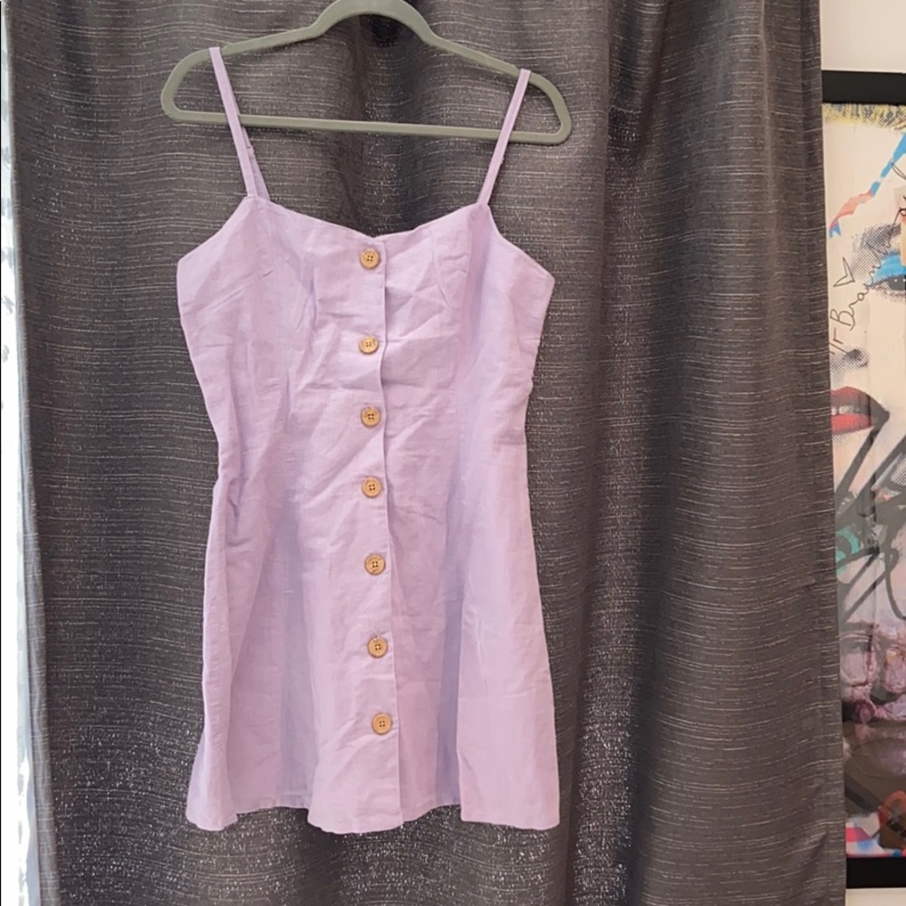 Lilac Urban Outfitters Button Down Dress